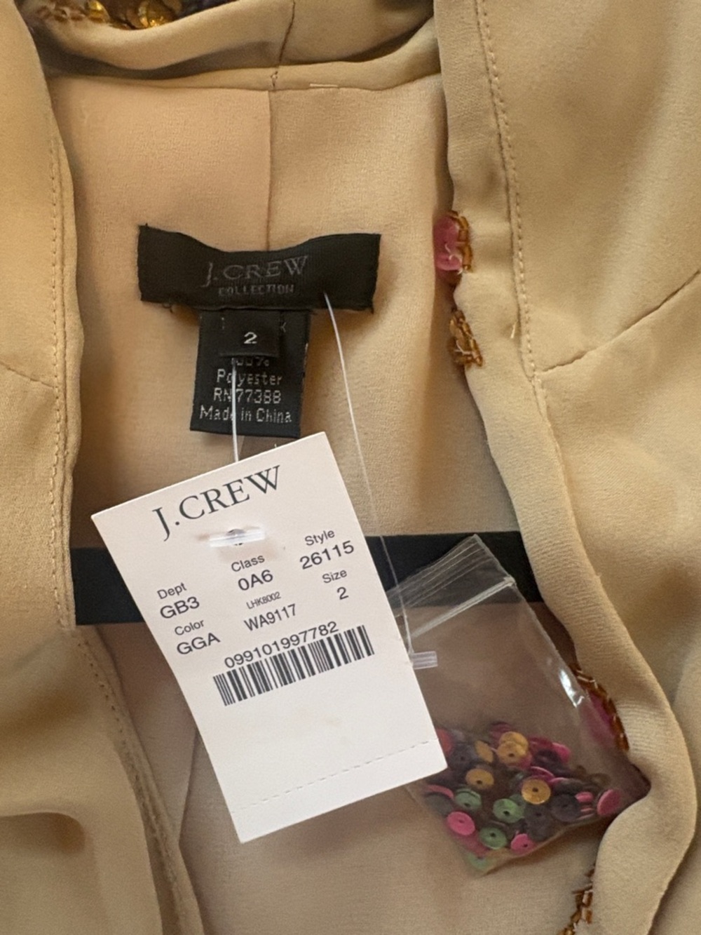 Vintage JCrew Collection silk shawl collar jacket. Size 2 - Picture 2 of 4